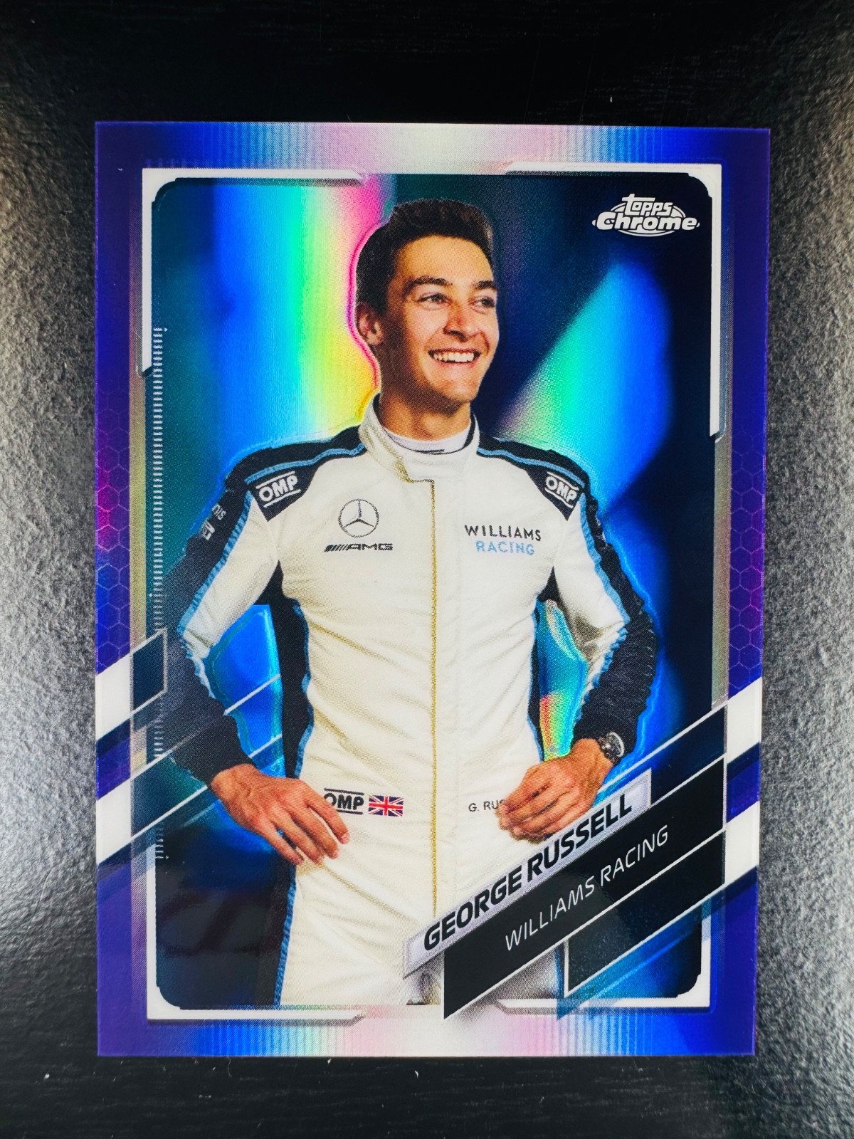 2021 George Russell Purple 382/399 Refractor Topps Chrome #19 F1 Formula 1