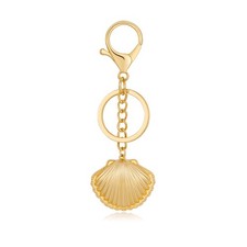 Gold Shell Starfish Keychain Accessories - Ocean Charm Keychains Accessories ...