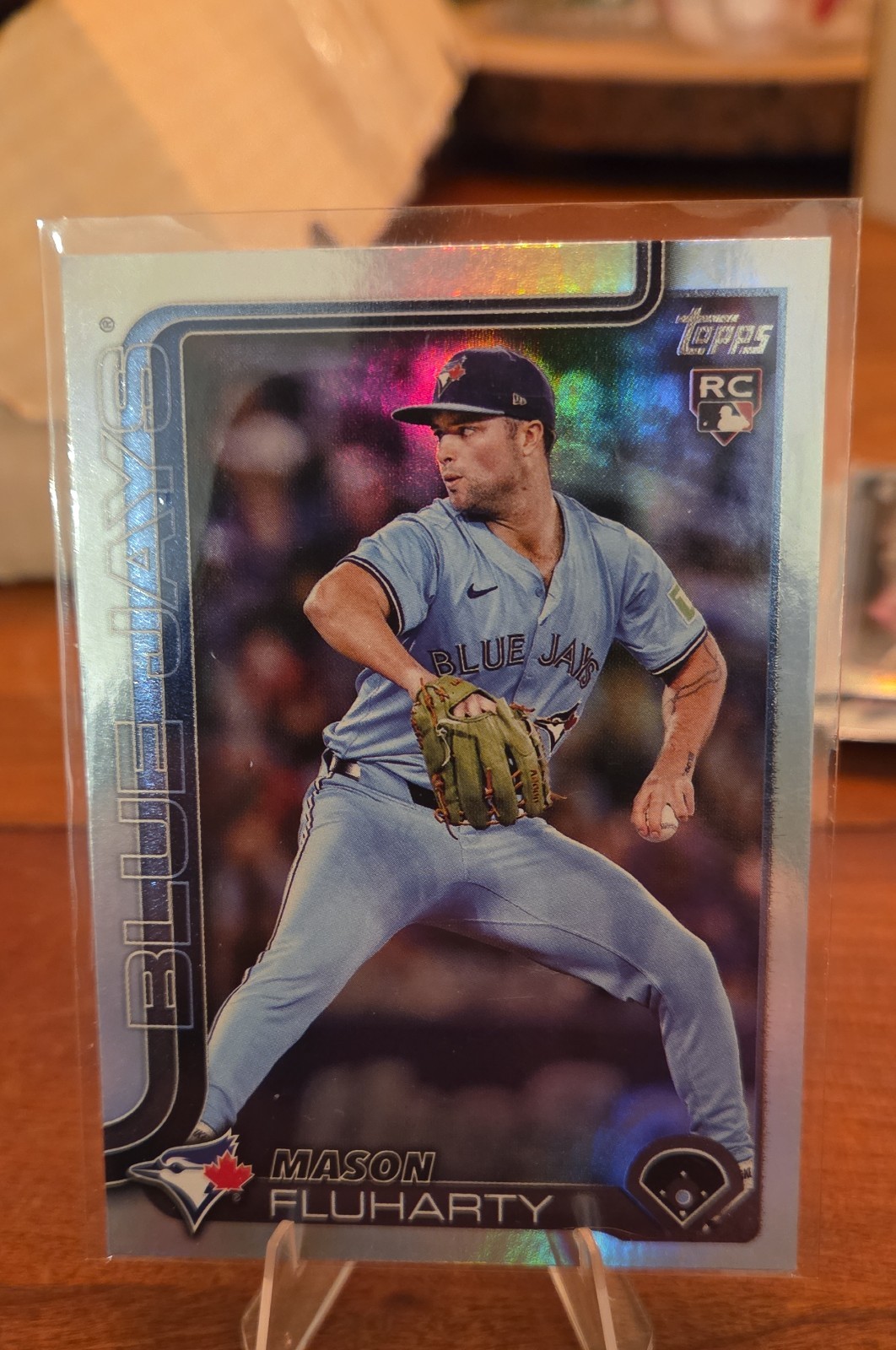 2025 Topps Update Series - Mason Fluharty #US138 Rainbow Foil (RC)