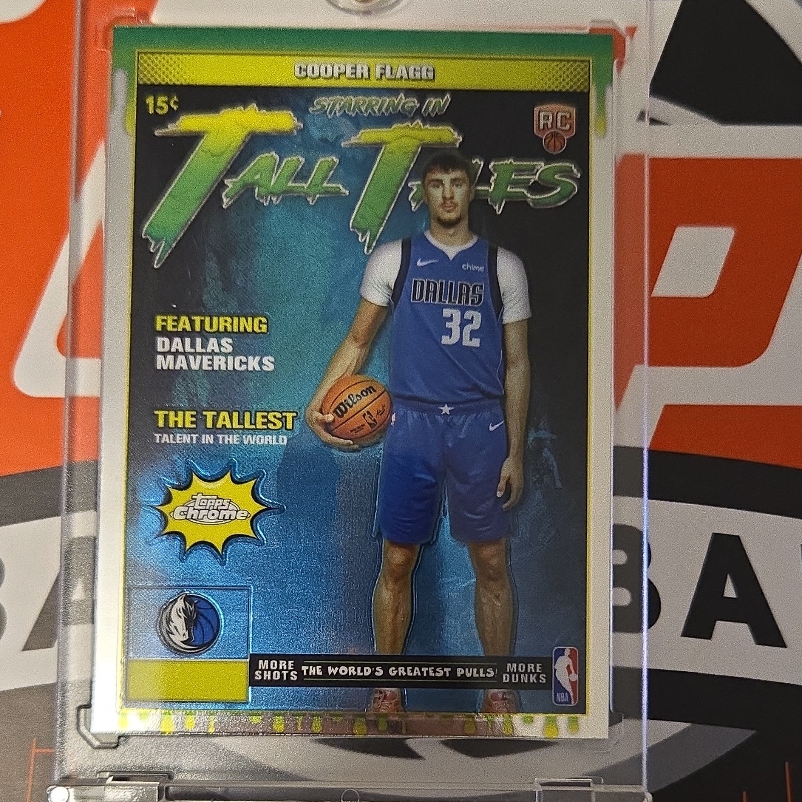 Topps 2025 Chrome Tall Tales Cooper Flagg Dallas Mavericks Rookie Insert TT-16