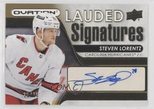 2021-22 Upper Deck Ovation Lauded Signatures Gold 15/15 Steven Lorentz Auto 14c2