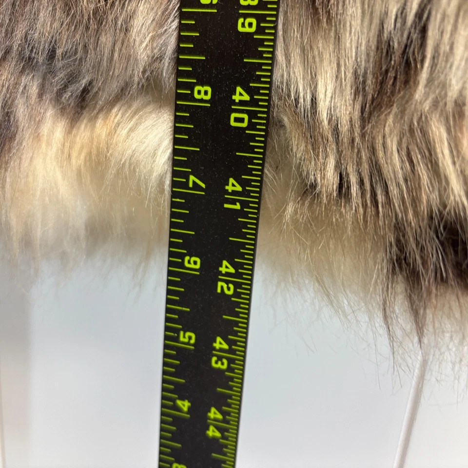 Hecho a mano para mujer Boho Festival imitación piel estampado de leopardo plumero chaleco talla L retro Foto 4 de 4