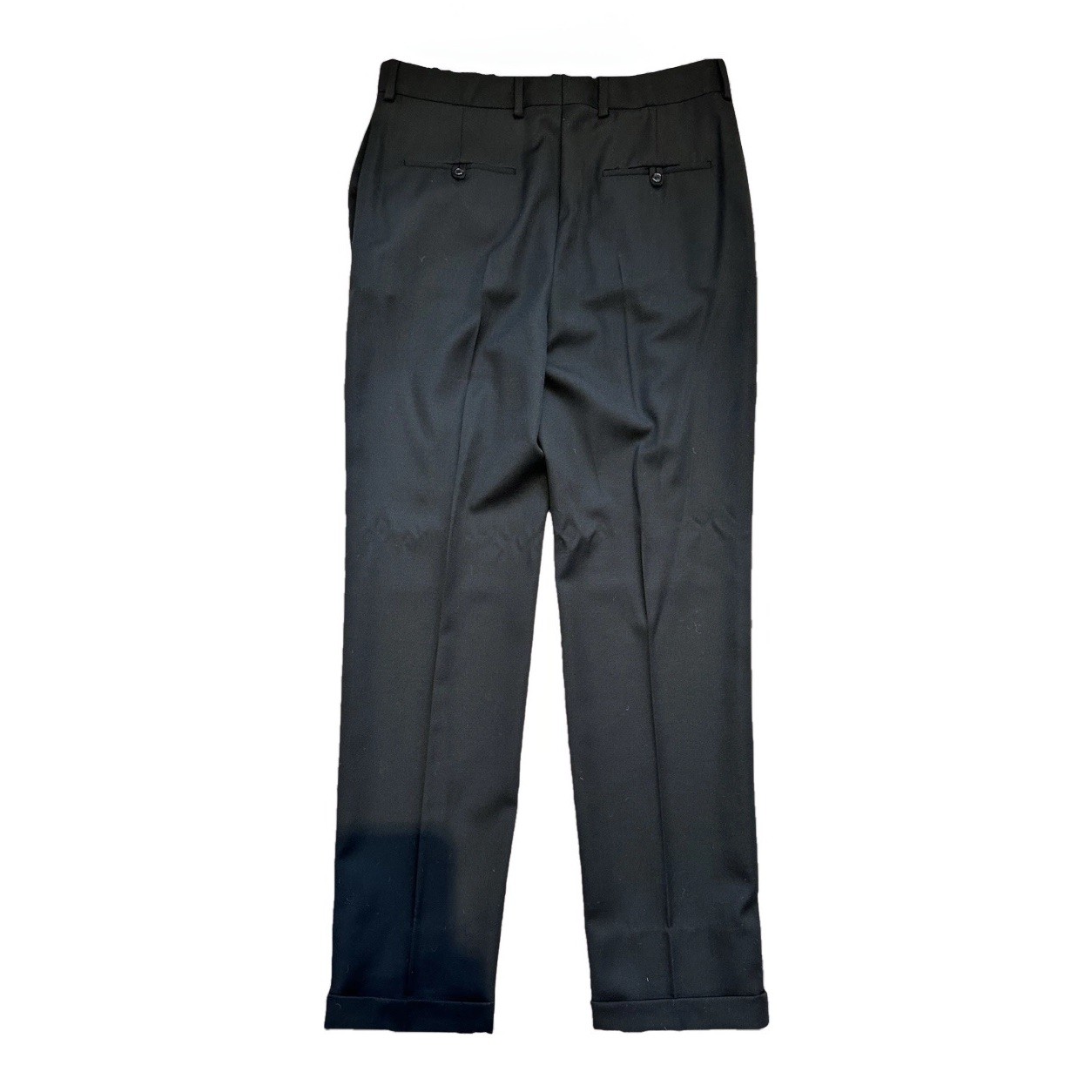 Pantalone sartoriale Saint Laurent ricamo oro nero lana 48