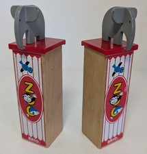 A Pair of Brio Zoo Sign Posts.