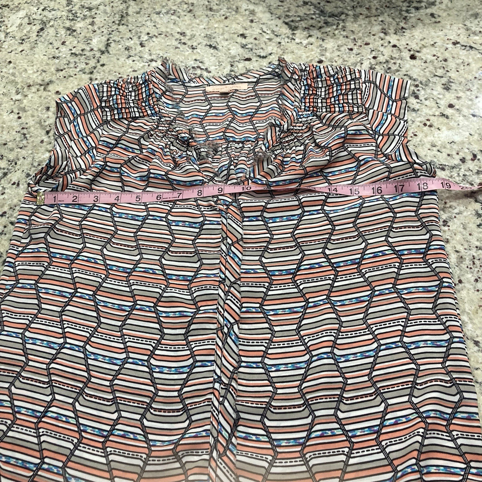 Gibson Latimer Multicolored Patterned Short Sleev… - image 9