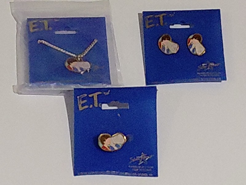 Vintage E.T. The Extra – Terrestrial Necklace/Ring/Earrings (MATCHING) 1982