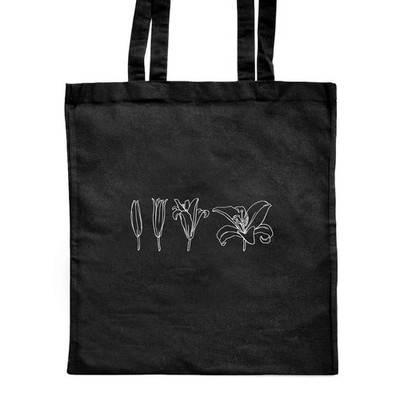 Shopper-Tasche 'Bloom Lily' klassisch schwarz (ZB00023834)