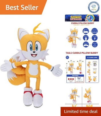 Sonic The Hedgehog Tails Super Soft Plush Pillow Buddy   Perfect Gift Element