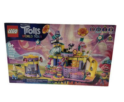 Retired LEGO Trolls World Tour Set 41258 Vibe City Concert New in Sealed Box