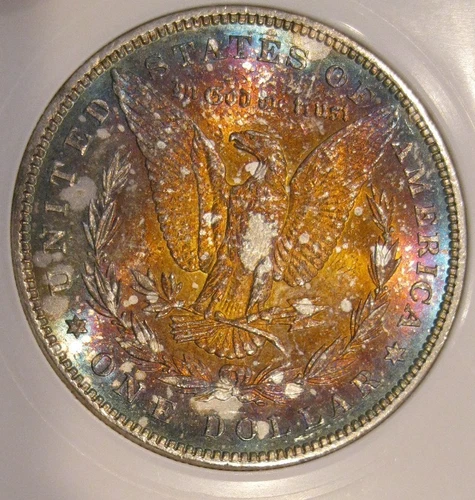 1885 Morgan Silver Dollar - UNC, Full Monster Toning Both Sides 5234