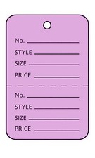 SSWBasics Lavender Perforated Clothing Tags 1,000 Unstrung Tags for Clothes