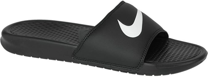 Nike Black Slide Sandals with White Swoosh Detail Nike Benassi JDI Black/White Men main image 3