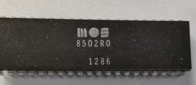 MOS 8502R0 CPU - Commodore 128 Prozessor Vintage IC guter optischer Zustand 1986