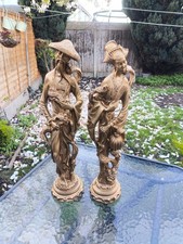 Vintage Japanese Oriental Resin Male Figure Ornament Statue Home Decoration Rare