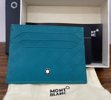 Montblanc Meisterstuck Blue Leather 6CC Card Holder Pre Order NIB Luxury Gift