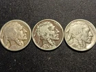 3- Buffalo Nickels 1923,29,30