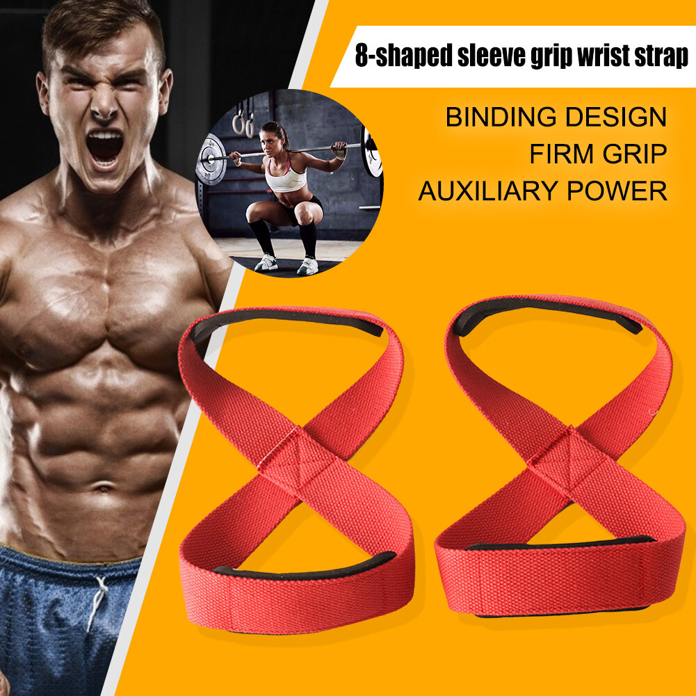 Padded Figure 8 PullUps Straps Antiskid Wrist Protection Straps for