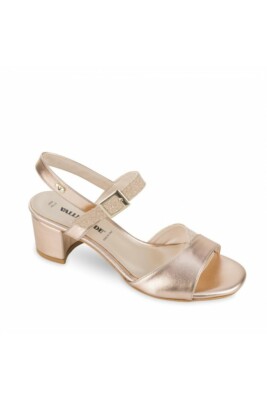 SCARPE SANDALO TACCO DONNA VALLEVERDE 28214 PELLE ROSA ORIGINALE