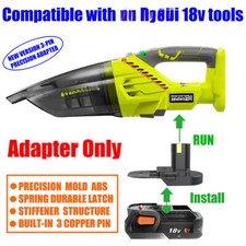 1x Adaptor for Ridgid 18V Battery To Power for Ryobi 18V Vacuum - Adapter Only
