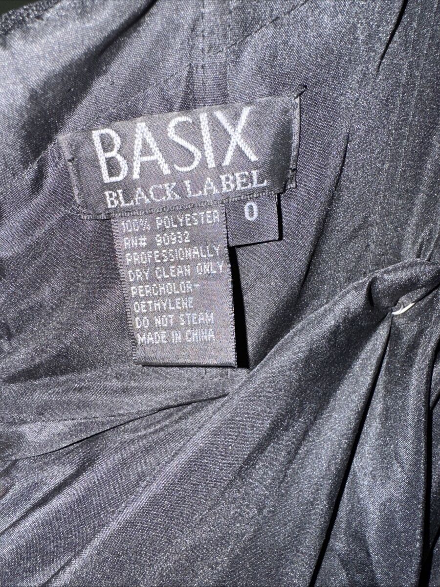 BASIX BLACK LABEL STRAPLESS FLOUNCE TULLE GOWN D1396L BLACK BASIX BLACK LABEL STRAPLESS FLOUNCE TULLE GOWN D1396L BLACK