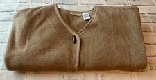 Orvis Women's V-Neck Knit Poncho Top in Camel/Tan