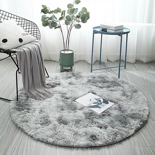 Floor Round Fluffy Rug Living Room Bedroom Extra Soft Shaggy Carpet Coffee Table - Picture 12 of 18