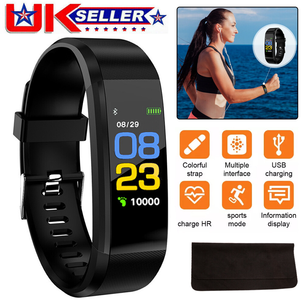 Smart Watch Men Women Fitness Tracker Blood Pressure Heart Rate Sport Watches UK