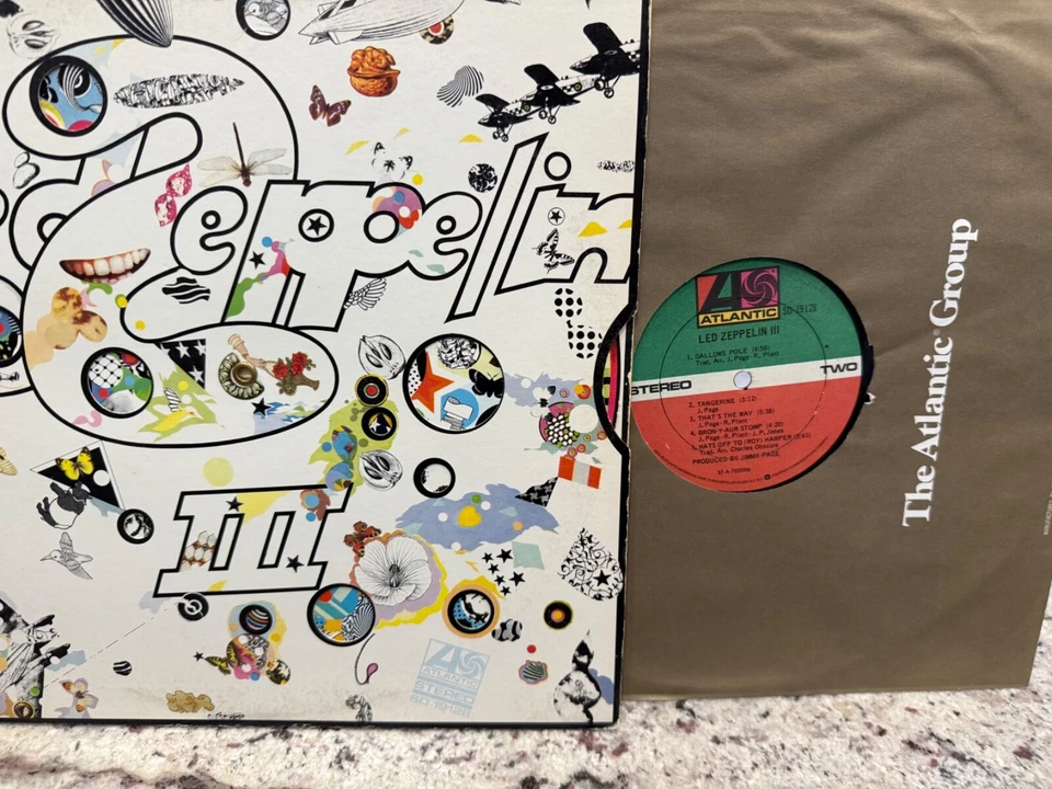 LED ZEPPELIN - LED ZEPPELIN III - Vinyl LP 1970'S PRESS VG++/NM- VINYL LP WHEEL Foto 2 de 4
