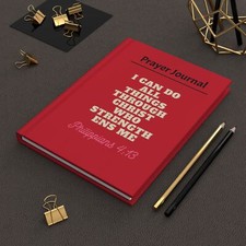 Phillipians 4:13 Prayer Hardcover Journal