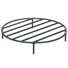 12" Black Steel Fire Pit Grate