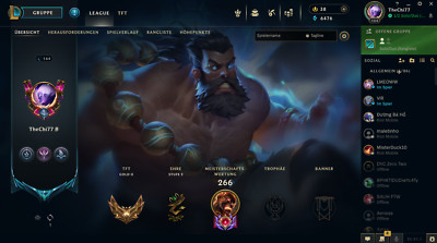 League of Legends account EUW unranked, 1 ultimate, 2 mythic, 11 legendary skins