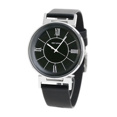 Issey Miyake U Satoshi Wada Made In Japan Men'S Nyal002 Black Leather Strap