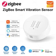 Smart Vibration Sensor Detector Tuya Zigbee Real Time Monitoring Alarm System