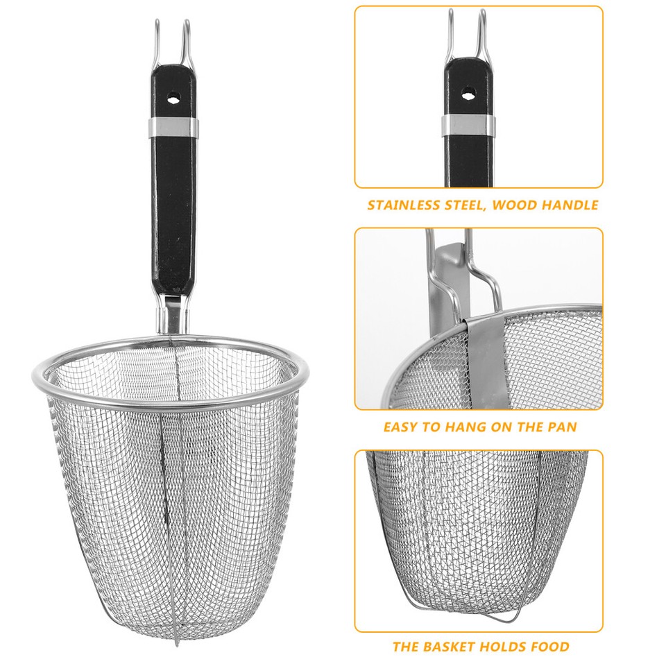 Noodle Colander Tea Strainer Colander Metal Cooking Spoon Metal Basket