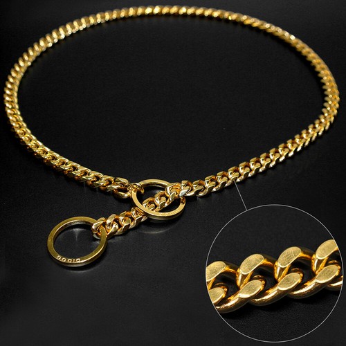 Stainless Steel Dog Chain Collars Slip P Choker for Medium Large Dogs Rottweiler - Picture 7 of 14
