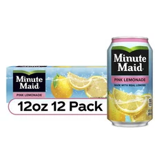 Minute Maid Pink Lemonade Fruit Juice, 12 fl oz, 12 Cans