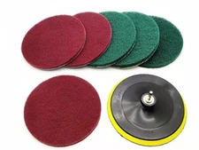 Super Large Size 7 Inch Drill Powered Brush Tile Scrubber Scouring Pads Cleaning