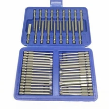 50pcs Lengthen Screwdriver Bits Kit Electric Screw Driver Alloy Steel Multi-size