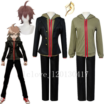 DanganRonpa Trigger Happy Havoc Makoto Naegi Cosplay Halloween Costume Uniform