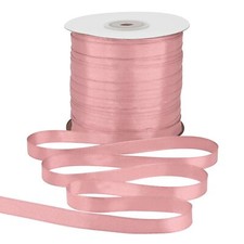 Dusty Pink Satin Ribbon 3/8" 200 Yards Fabric Gift Bows Sewing Floral Decor