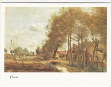 G316 COROT - LA ROUTE DE SIN LE NOBLE - CARTE DOUBLE - 13 X 10 cm