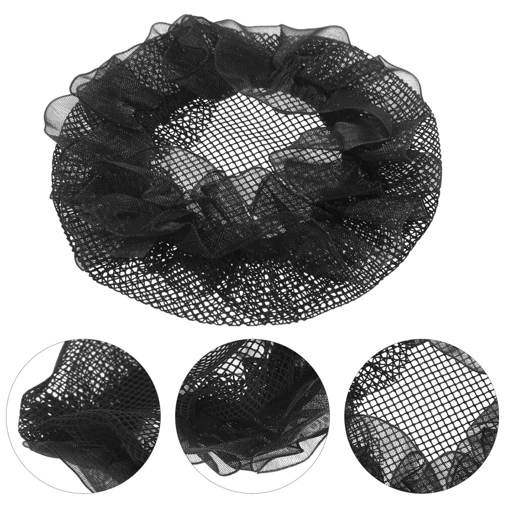 6 pcs Decorative Stretch Hair Nets Elastic Mesh Hair Nets Ballet Bun