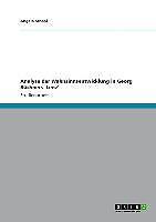 Thumbnail - Analyse Der Wahnsinnsentwicklung In Georg Büchners 'lenz' | Buch |
