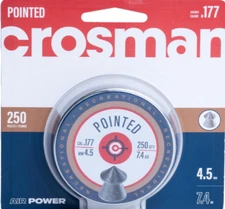 Crosman P177 .177-Caliber Pointed Pellets, 4.5mm, Black(250-Count)