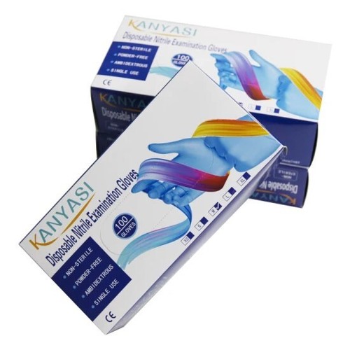 Nitrile Exam Glove, Powder-Free, Latex-Free, 3 mil, Blue, Disposable, 1000/Case - Picture 3 of 3
