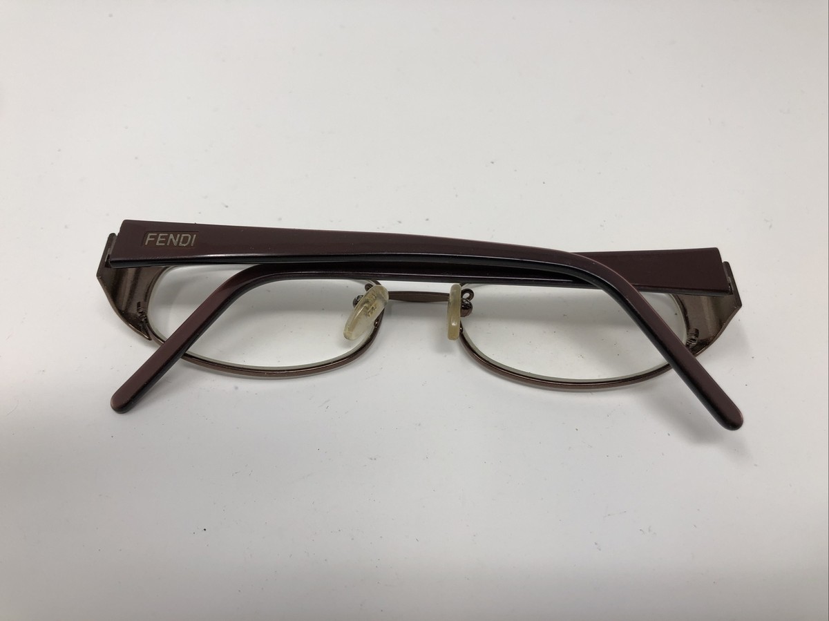 Fendi Eyeglasses Frames F654 250 Brown 51-16-135 Full Rim 
