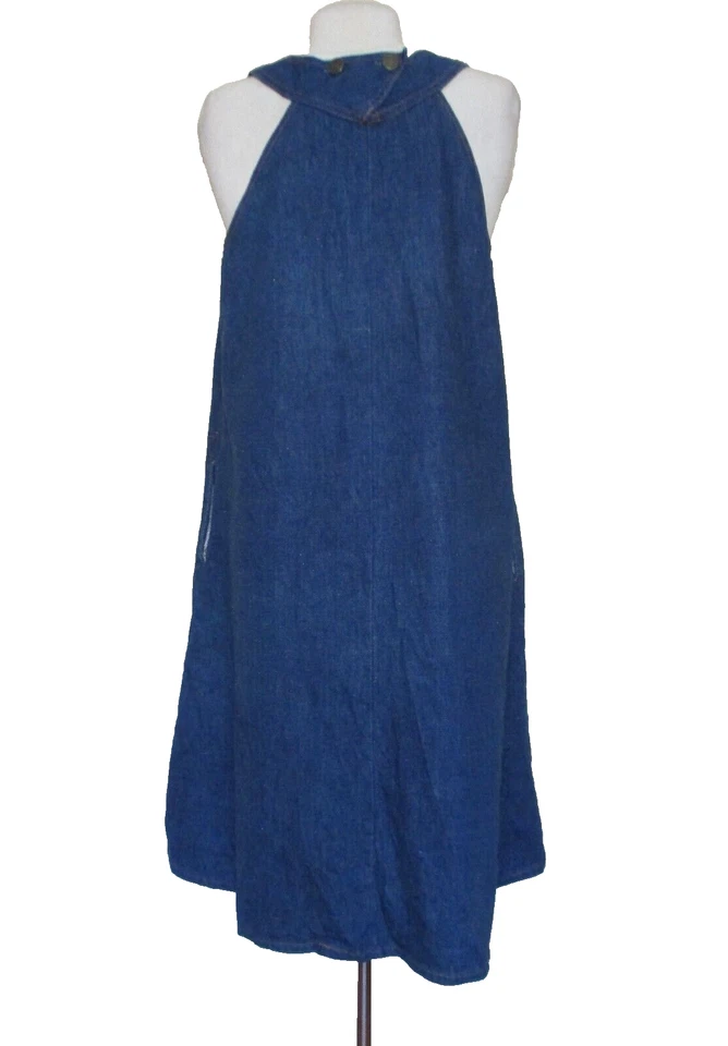Vestido vaquero vintage jersey occidental Remington Express botones vaquera M/L para mujer Foto 3 de 4
