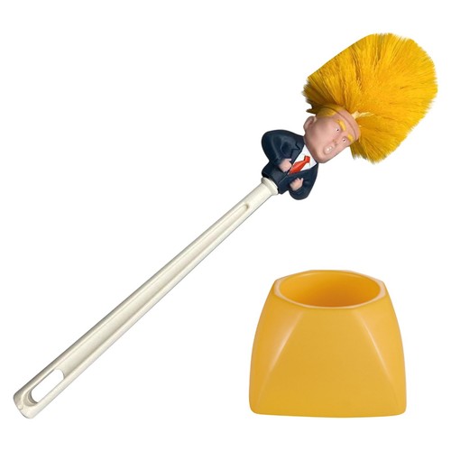 1-2*Trump Toilet Brush Original Donald Trump Toilet Brush Cleaner Toilet Scubber - Picture 2 of 25