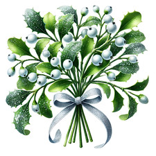 Mistletoe Wall Decal Sticker 18X18cm Large