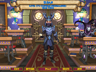 Compte Wizard 101 US école du feu et de la mort MAX NIVEAU 170 boutiques